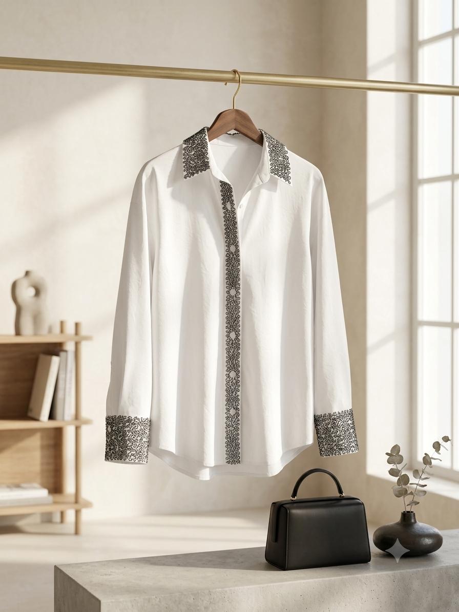 Moroccan Embroidered Shirt