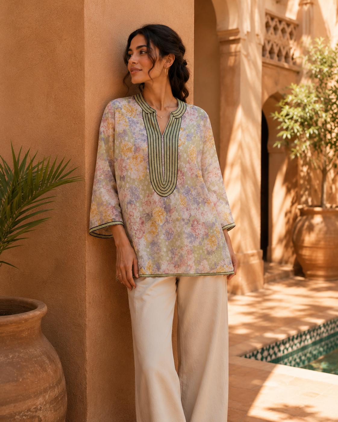 The Moroccan Floral Tunic